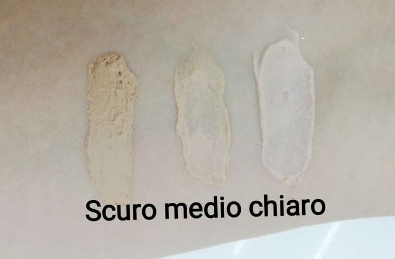 BB cream swatch