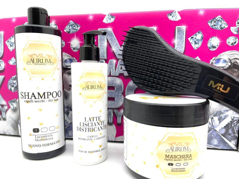 kit aurum capelli secchi spazzola