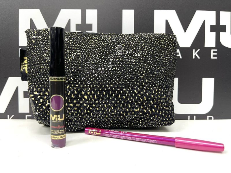 pochette borchie lip opaco matita