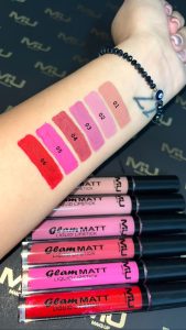 Glam Matt Liquid LipStick tonalita